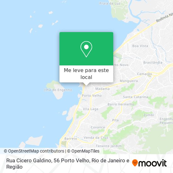 Rua Cicero Galdino, 56 Porto Velho mapa