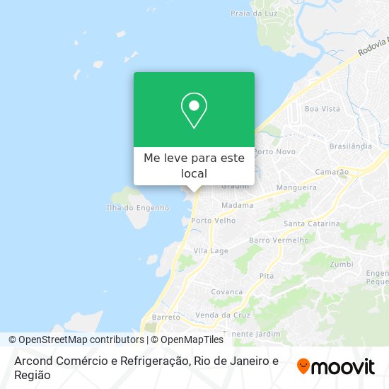 Arcond Comércio e Refrigeração mapa