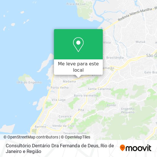 Consultório Dentário Dra Fernanda de Deus mapa