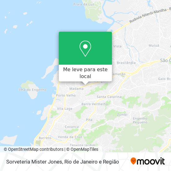 Sorveteria Mister Jones mapa