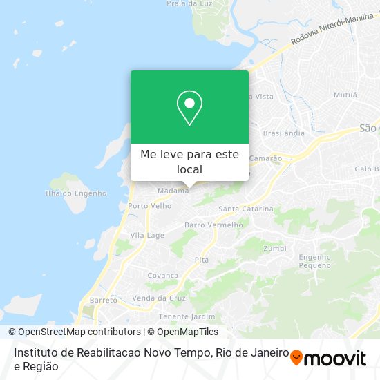 Instituto de Reabilitacao Novo Tempo mapa