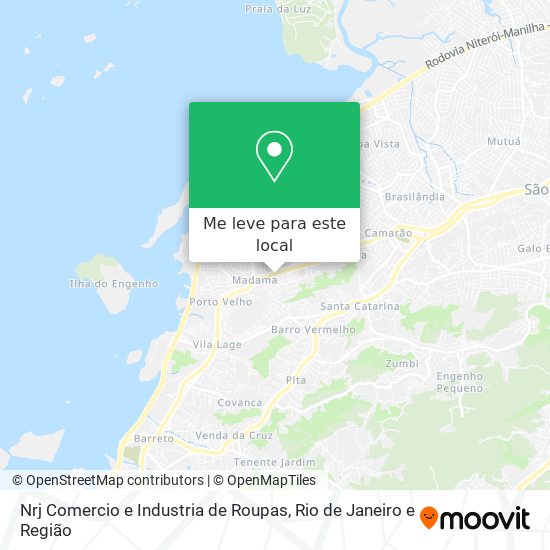 Nrj Comercio e Industria de Roupas mapa