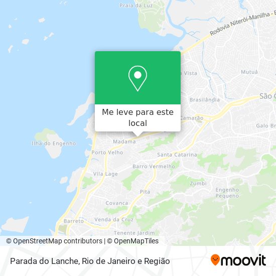 Parada do Lanche mapa