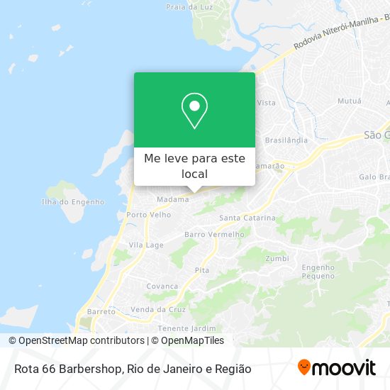 Rota 66 Barbershop mapa