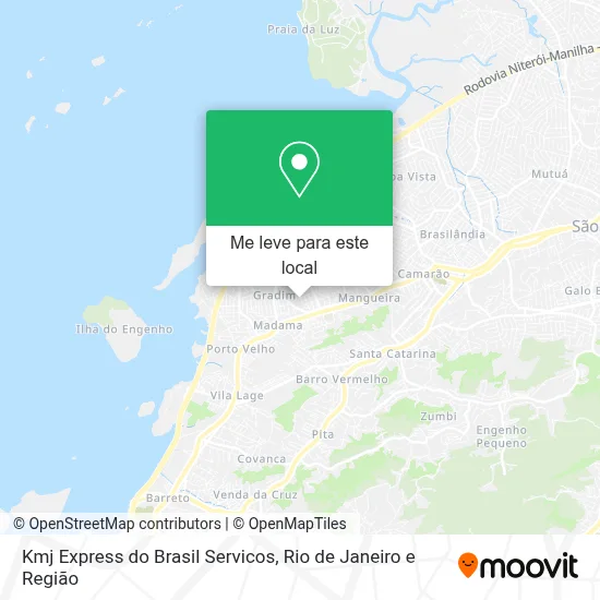 Kmj Express do Brasil Servicos mapa