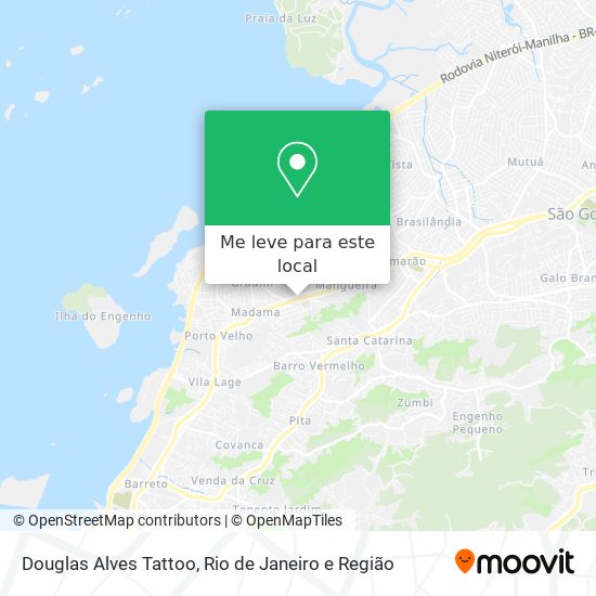 Douglas Alves Tattoo mapa