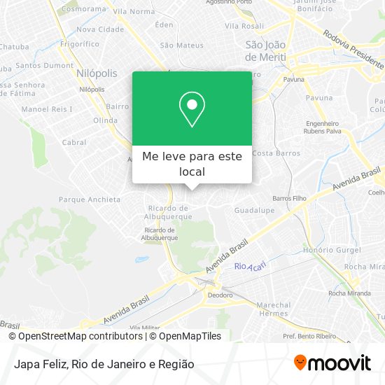 Japa Feliz mapa