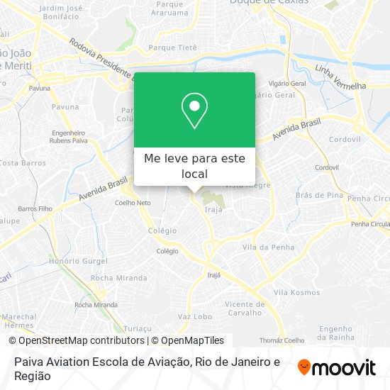 Paiva Aviation Escola de Aviação mapa