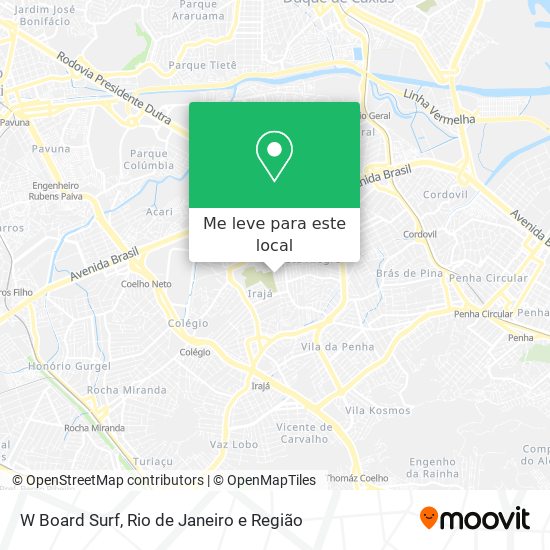 W Board Surf mapa