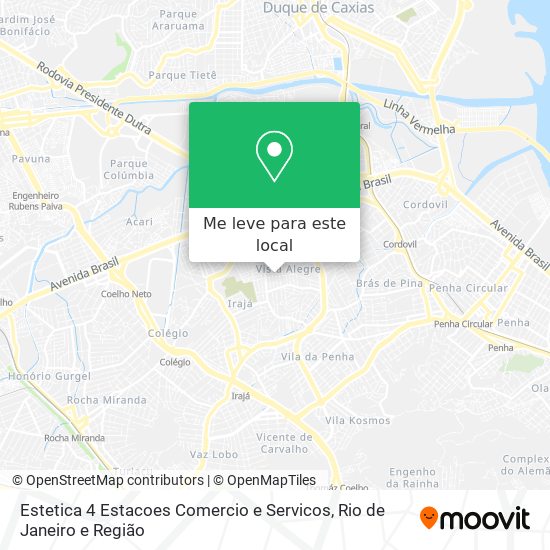 Estetica 4 Estacoes Comercio e Servicos mapa