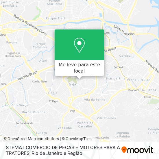 STEMAT COMERCIO DE PECAS E MOTORES PARA A TRATORES mapa