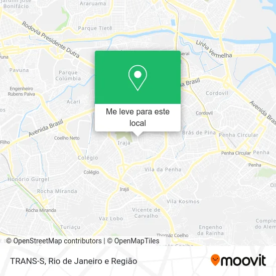 TRANS-S mapa