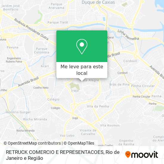 RETRUCK COMERCIO E REPRESENTACOES mapa