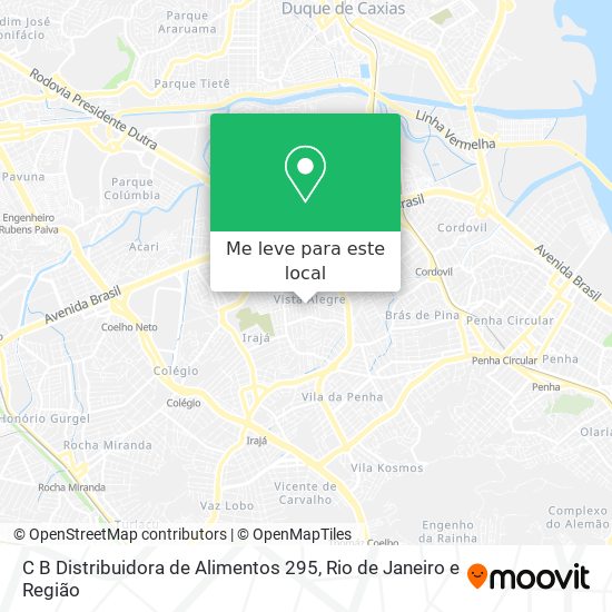 C B Distribuidora de Alimentos 295 mapa