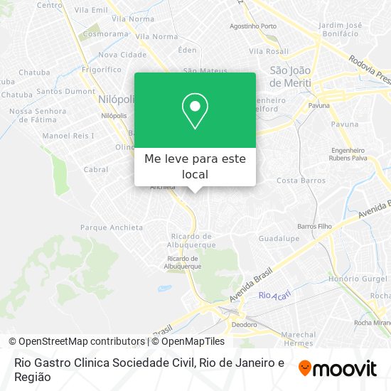 Rio Gastro Clinica Sociedade Civil mapa