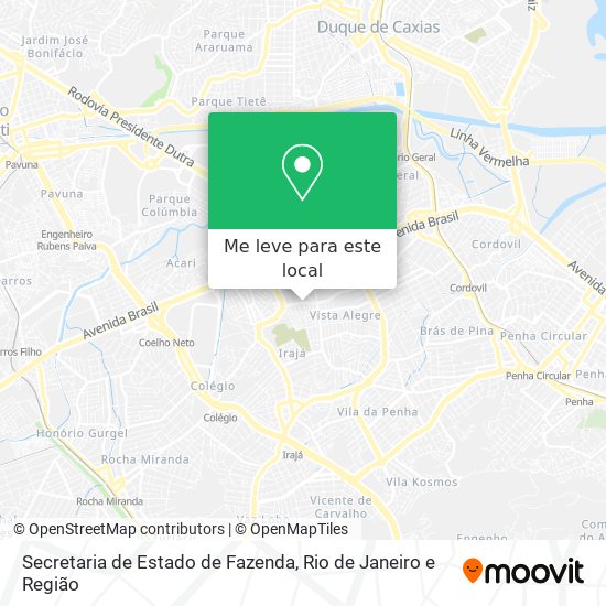 Secretaria de Estado de Fazenda mapa