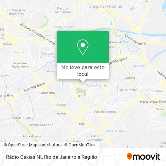 Rádio Caxias Nt mapa