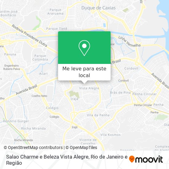 Salao Charme e Beleza Vista Alegre mapa