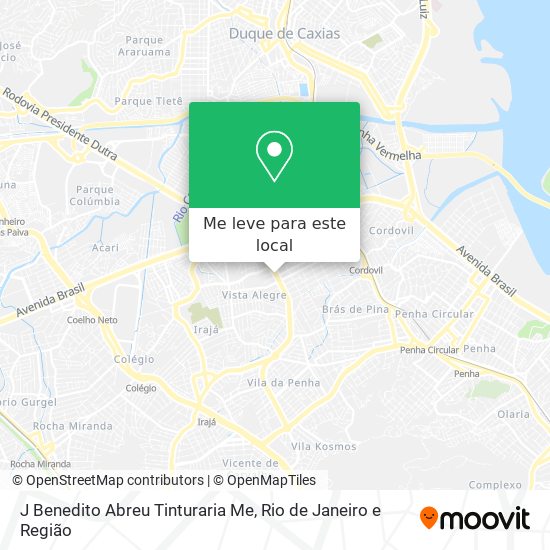 J Benedito Abreu Tinturaria Me mapa