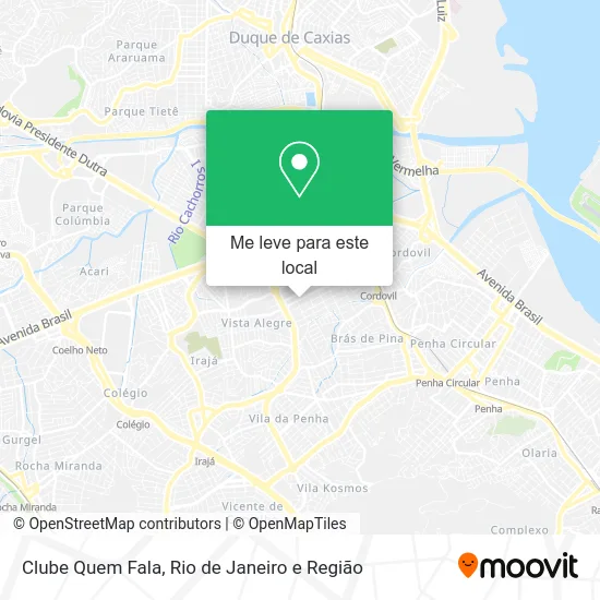 Clube Quem Fala mapa