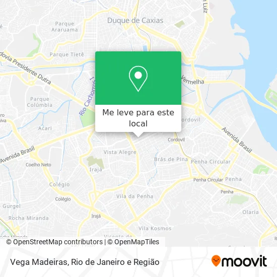 Vega Madeiras mapa