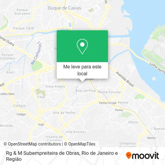 Rg & M Subempreiteira de Obras mapa