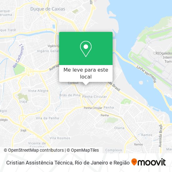 Cristian Assistência Técnica mapa