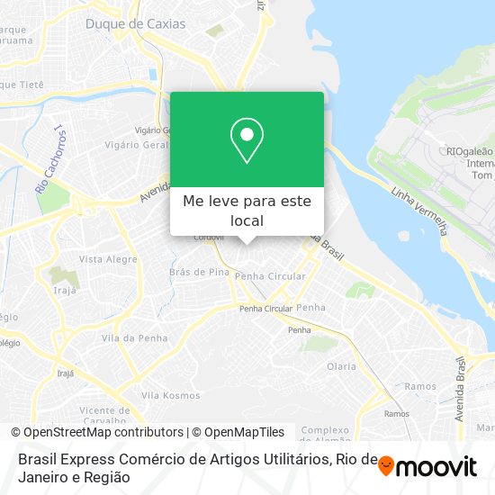 Brasil Express Comércio de Artigos Utilitários mapa