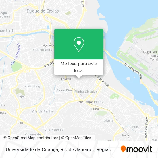 Universidade da Criança mapa