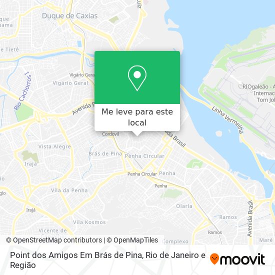 Point dos Amigos Em Brás de Pina mapa