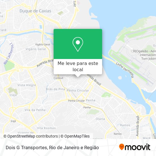 Dois G Transportes mapa