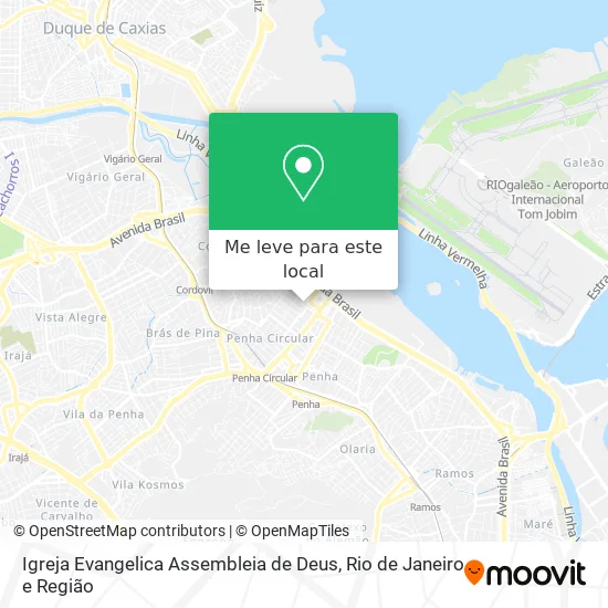 Igreja Evangelica Assembleia de Deus mapa