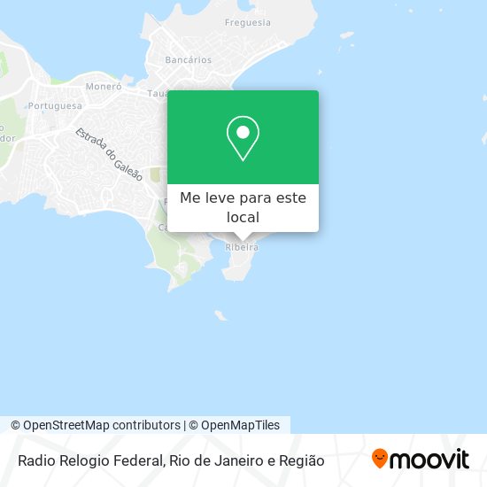 Radio Relogio Federal mapa