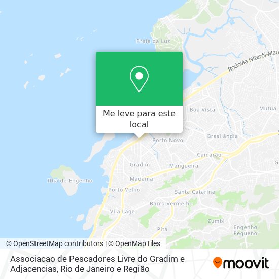 Associacao de Pescadores Livre do Gradim e Adjacencias mapa