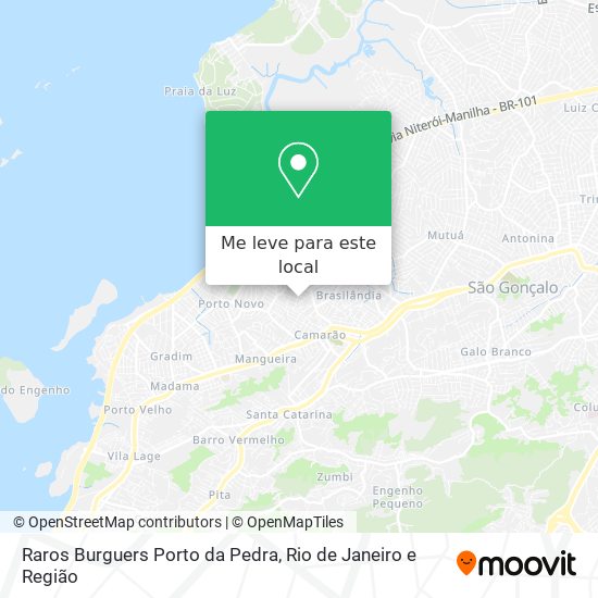 Raros Burguers Porto da Pedra mapa