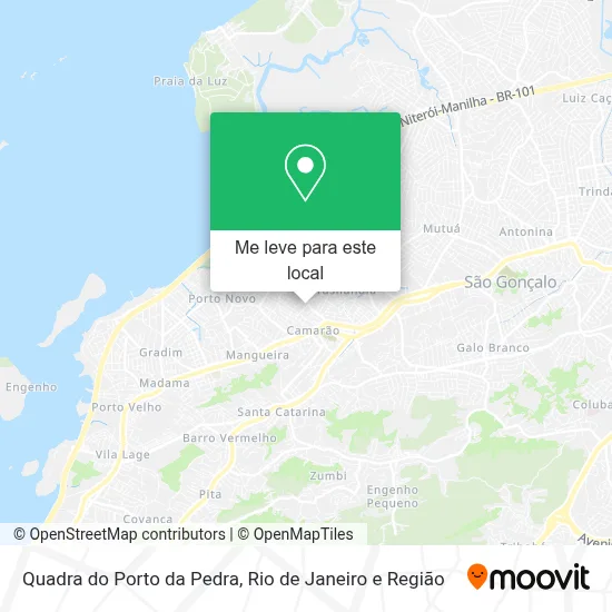 Quadra do Porto da Pedra mapa
