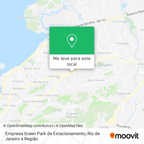 Empresa Green Park de Estacionamento mapa