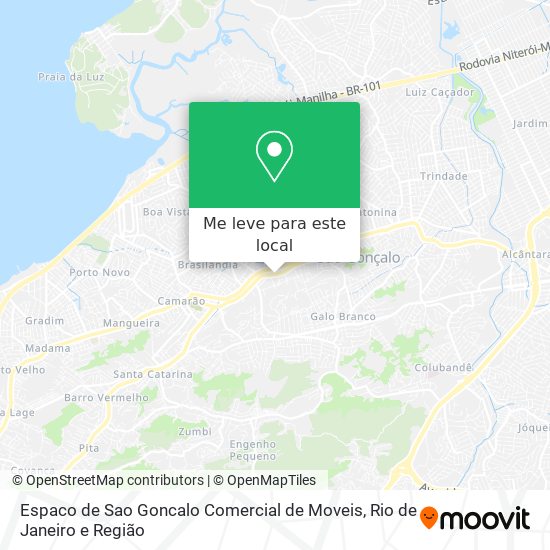 Espaco de Sao Goncalo Comercial de Moveis mapa