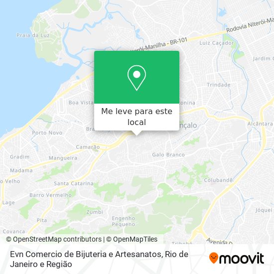 Evn Comercio de Bijuteria e Artesanatos mapa