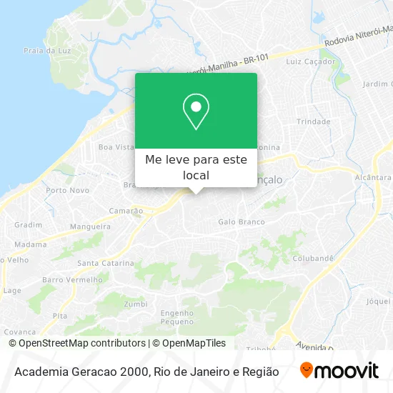 Academia Geracao 2000 mapa