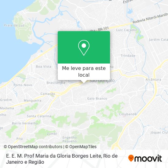 E. E. M. Prof Maria da Gloria Borges Leite mapa