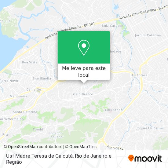 Usf Madre Teresa de Calcutá mapa