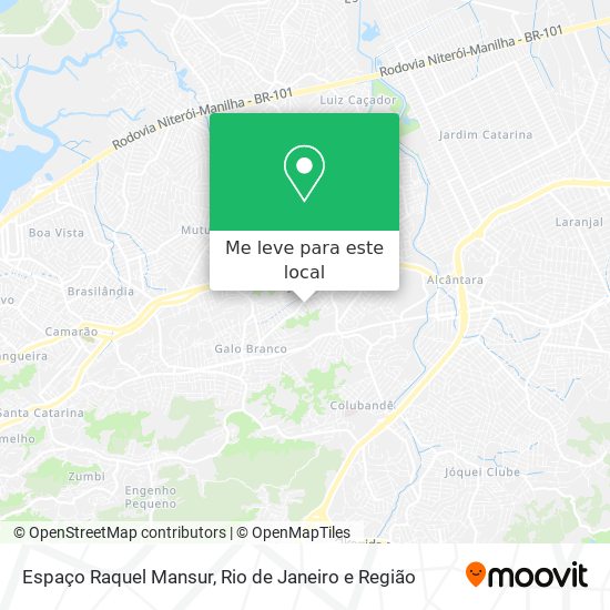 Espaço Raquel Mansur mapa