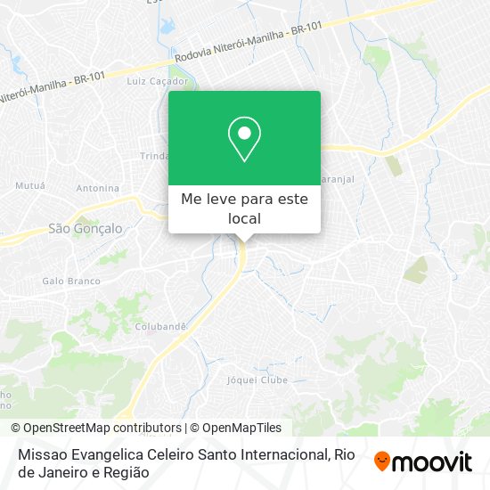Missao Evangelica Celeiro Santo Internacional mapa
