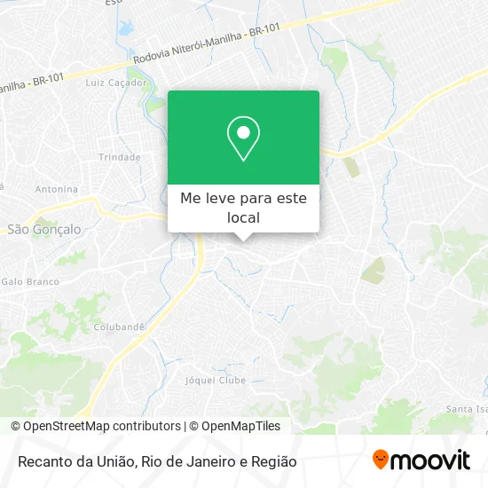 Recanto da União mapa