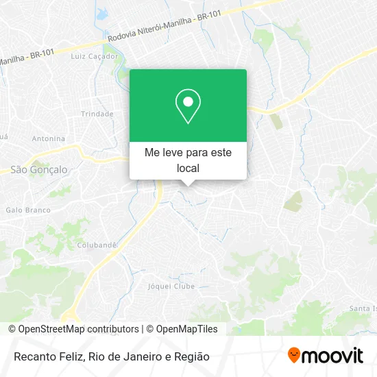 Recanto Feliz mapa