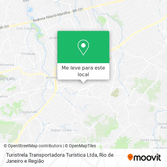 Turistrela Transportadora Turística Ltda mapa