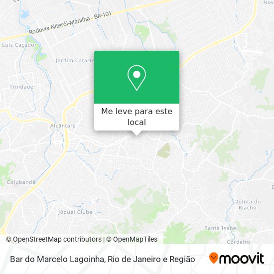 Bar do Marcelo Lagoinha mapa