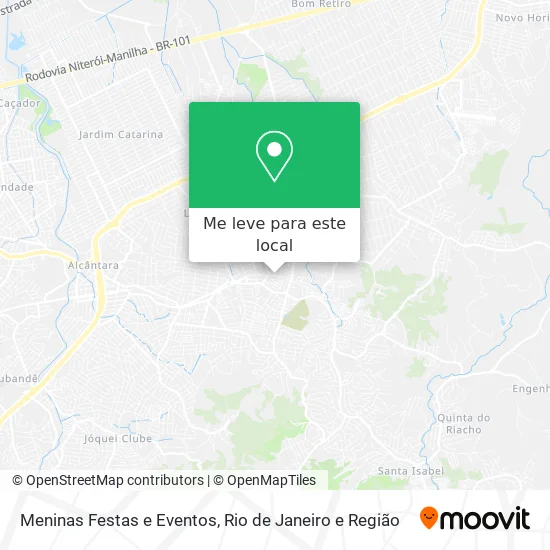 Meninas Festas e Eventos mapa