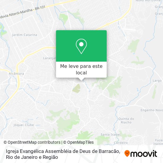 Igreja Evangélica Assembléia de Deus de Barracão mapa